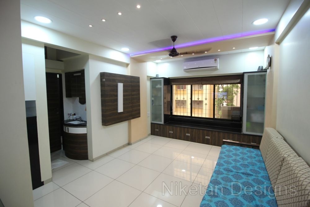 Niketan's modern interior design concept for living room